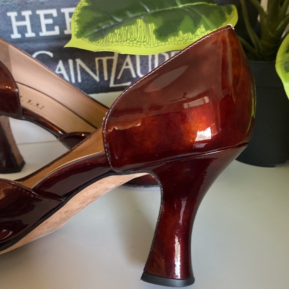 🤎🧡Anyi Lu Patent Leather Open Side Cushioned Pumps🤎🧡 - Picture 3 of 13